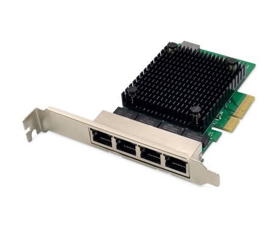 Digitus DN-10136 4-Port RJ45 RTL8125B, 2.5 GBits Server NIC
