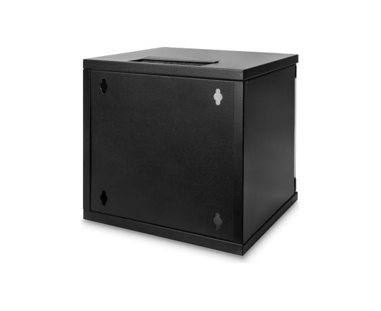 Digitus Wall Mounting Cabinet DN-10-06U-B Black IP protection class: IP20; Front door: Glass door, single opening; Cabinet type: Wall mounting cabinet; Depth: 300 mm; Load capacity: 30 kg