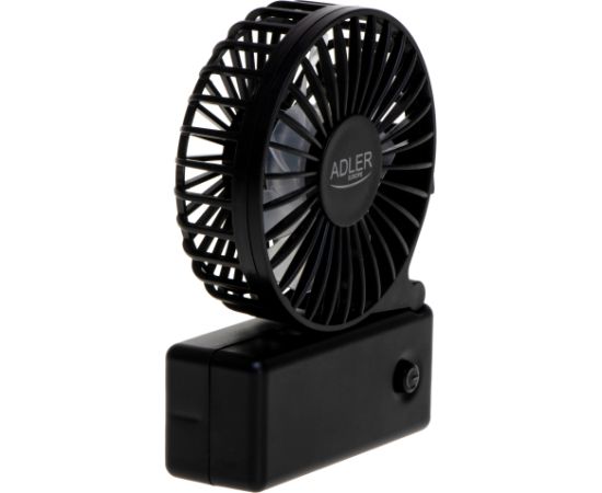 Adler Foldable mini fan AD 7336 Desk fan Black Diameter 6.5 cm Number of speeds 1
