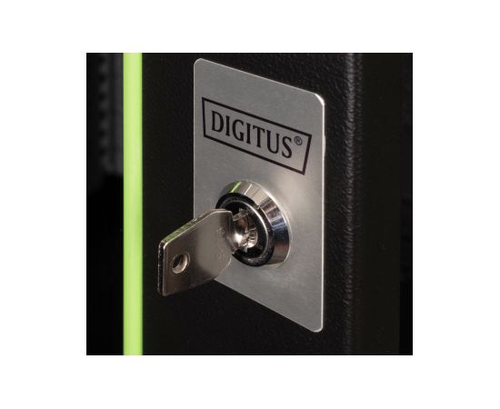 Digitus Wall Mounting Cabinet Unique Series DN-19 16U-6/6-SW Black 82 x 60 x 60 cm