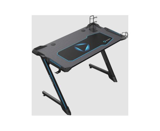 Onex RGB Gaming Desk w/Cup holder, headset hook, Gamepad holder, 114cm(w) GD1200Z Black