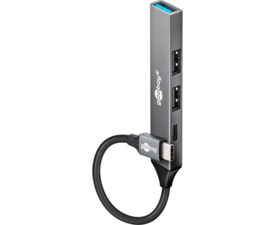 Goobay Slim 4-Port USB Hub, USB-C to USB-C/USB-A, 5 Gbit/s 74459 Usb HUB