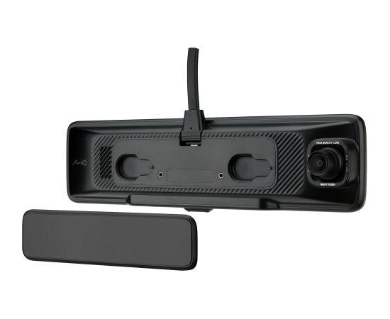 Mio MiVue R850T, Rear Camera GPS Wi-Fi 1000nits high brightness and anti-reflective panel;  High brightness and penetrating mirror with HDR exposure optimization; Sleek design featuring 11.88” IPS anti-glar; Front cam & Rear cam: Sony's premium STARVIS™ C