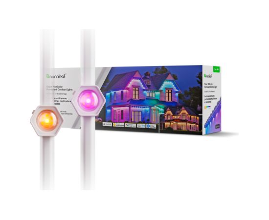 Nanoleaf Smart Multicolor Permanent Outdoor Lights Smarter Kit, 15m|16+ Million Colours