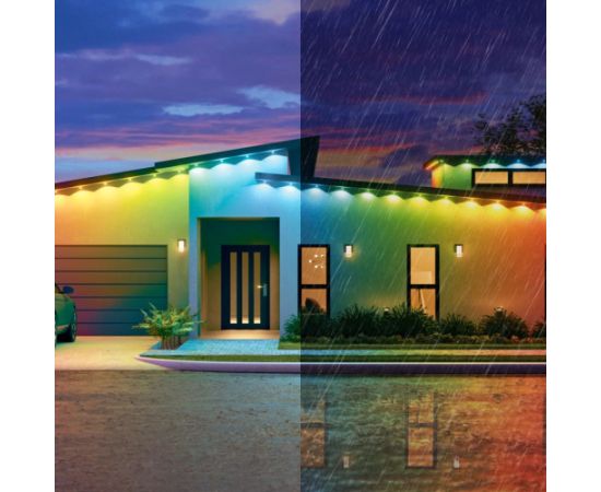 Nanoleaf Smart Multicolor Permanent Outdoor Lights Smarter Kit, 15m|16+ Million Colours