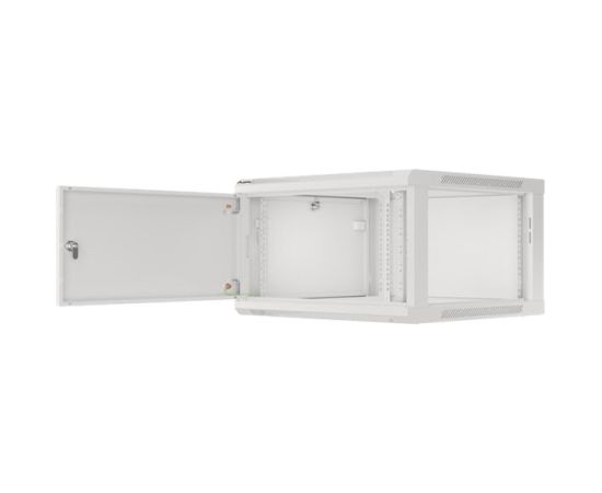 Lanberg Rack cabinet 19" wall-mount 6U/600x600 for self-assembly with metal door (flat pack) WF01-6606-00S Grey