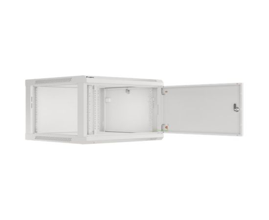 Lanberg Rack cabinet 19" wall-mount 6U/600x600 for self-assembly with metal door (flat pack) WF01-6606-00S Grey