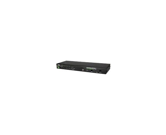 Aten 16-Port PS/2-USB VGA KVM Switch with Daisy-Chain Port and USB Peripheral Support CS1716A
