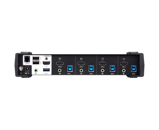 Aten 4-Port USB 3.0 4K HDMI KVMP Switch with Audio Mixer Mode CS1824