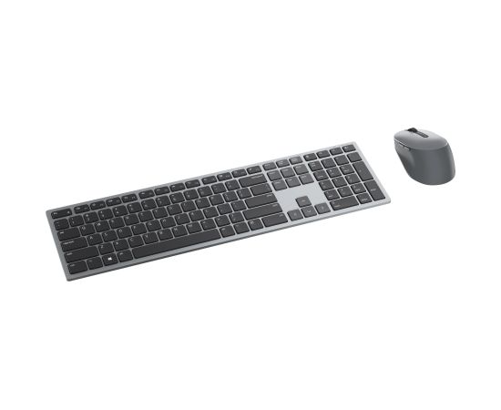Dell Premier Multi-Device Keyboard and Mouse KM7321W Keyboard and Mouse Set Wireless Ukrainian Titanium Gray 2.4 GHz, Bluetooth 5.0 Клавиатуры