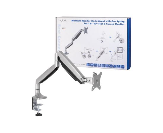 Logilink Desk Mount BP0042 13-32 " Maximum weight (capacity) 9 kg Silver Крепления для телевизоров
