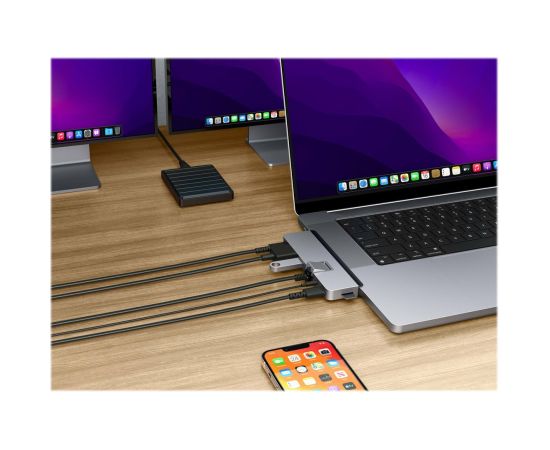 Hyper HyperDrive DUO PRO 7-in-2 USB-C Hub for MacBook Air/Pro 2016-2020 Ethernet LAN (RJ-45) ports 1 HDMI ports quantity 1