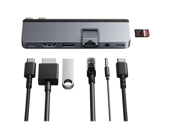 Hyper HyperDrive DUO PRO 7-in-2 USB-C Hub for MacBook Air/Pro 2016-2020 Ethernet LAN (RJ-45) ports 1 HDMI ports quantity 1
