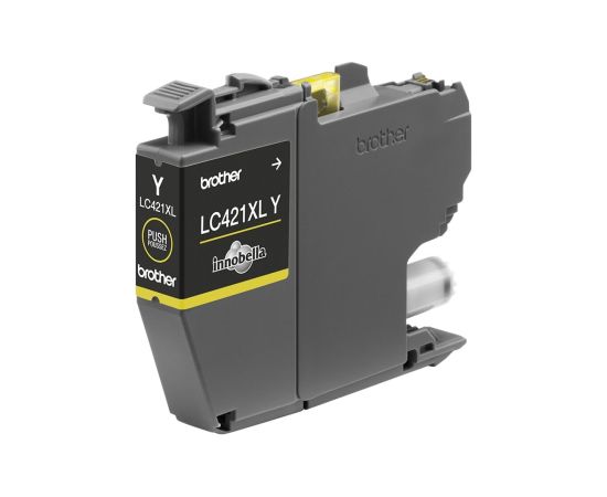Brother LC421XLY Ink Cartridge, Yellow Brother LC421XLY Ink Cartridge Yellow
