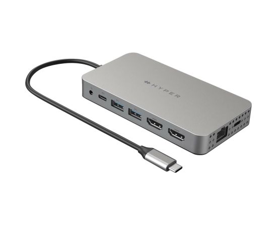 Hyper HyperDrive Universal USB-C 10-in1 Dual HDMI Mobile Dock Ethernet LAN (RJ-45) ports 1 HDMI ports quantity 2