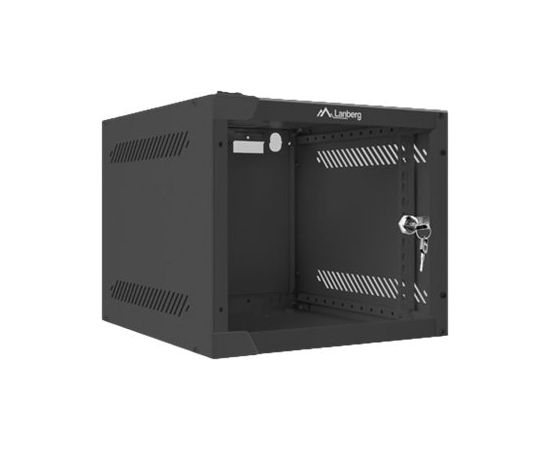 Lanberg Rack cabinet 10" wall-mount 4U/280x310 (flat pack) with glass door WF10-2304-10B Black