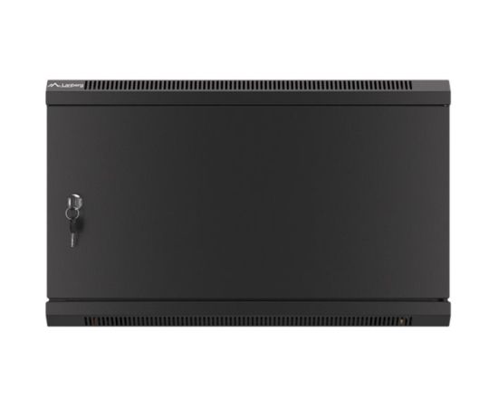 Lanberg Rack cabinet 19" wall-mount 6U/600x600 for self-assembly with metal door (flat pack) WF01-6606-00B Black