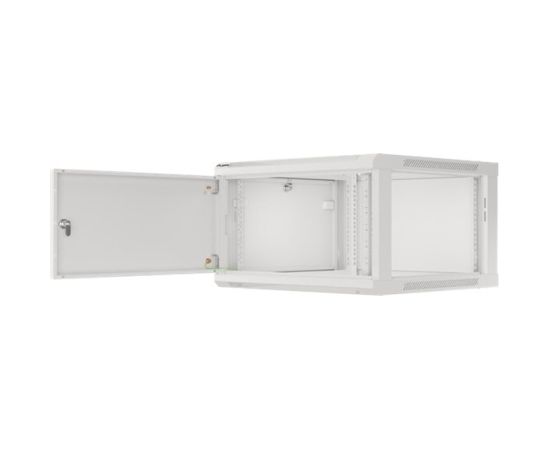 Lanberg Rack cabinet 19" wall-mount 12U/600x450 for self-assembly with metal door (flat pack) WF01-6412-00S Grey