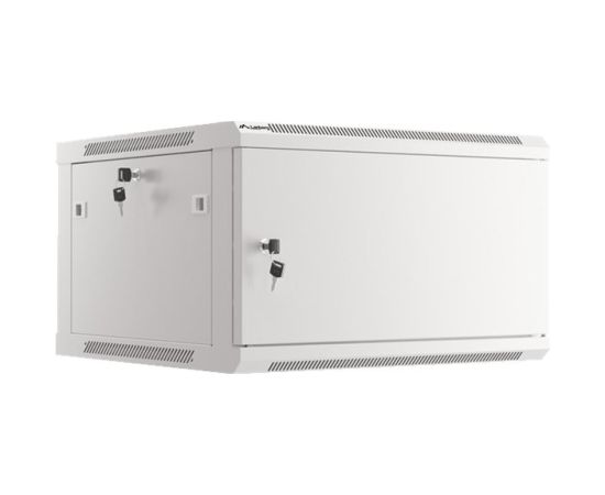 Lanberg Rack cabinet 19" wall-mount 12U/600x450 for self-assembly with metal door (flat pack) WF01-6412-00S Grey