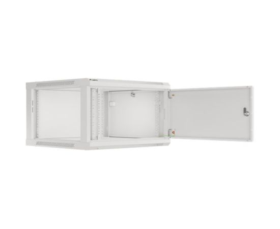 Lanberg Rack cabinet 19" wall-mount 12U/600x450 for self-assembly with metal door (flat pack) WF01-6412-00S Grey
