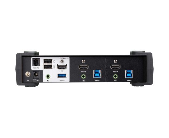 Aten 2-Port USB 3.0 4K HDMI KVMP Switch with Audio Mixer Mode CS1822