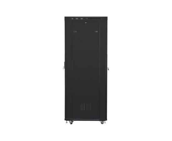 Lanberg Rack cabinet 19" free-standing 37U/800x1000 (flat pack) with glass door lCD V2 FF01-8037-23BL Black