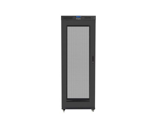 Lanberg Rack cabinet 19" free-standing 27U/800x1000 (flat pack) with glass door, LCD FF01-8027-23BL Black Серверы и компоненты серверов