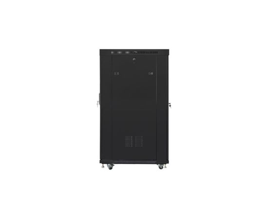 Lanberg Rack cabinet 19" free-standing 22U/800x1000 (flat pack) with mesh door FF01-8022-23BL Black