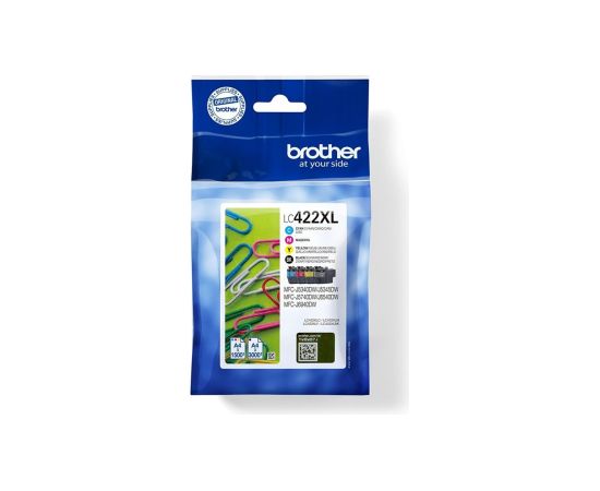 Brother LC422XLVAL Ink Cartridge Black, Cyan, Magenta, Yellow