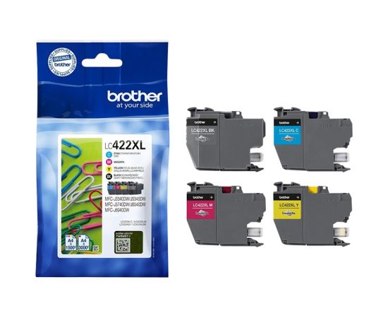 Brother LC422XLVAL Ink Cartridge Black, Cyan, Magenta, Yellow