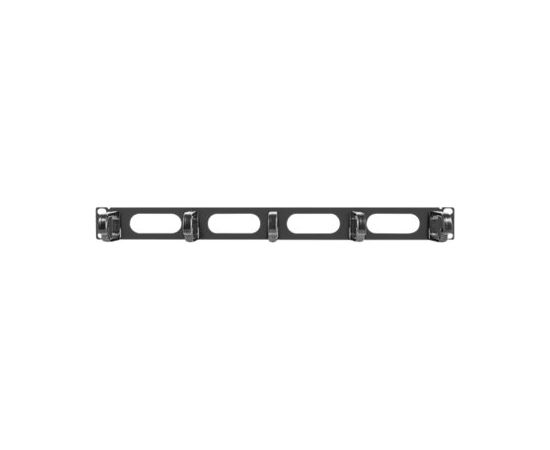 Lanberg 19" cable management panel 5 rings - type B 1U AK-1205-B Black