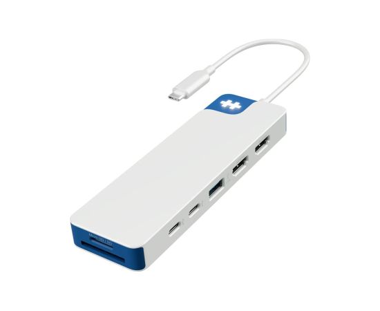 Hyper HyperDrive Flex 9 Port Dual 4K HDMI Dock, White/Blue HD4103BUGL HDMI ports quantity 2