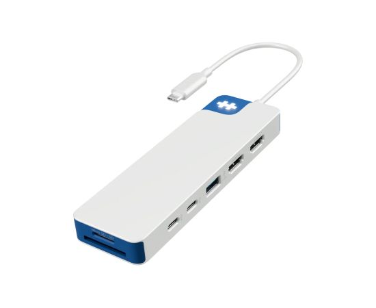 Hyper HyperDrive Flex 9 Port Dual 4K HDMI Dock, White/Blue HD4103BUGL HDMI ports quantity 2