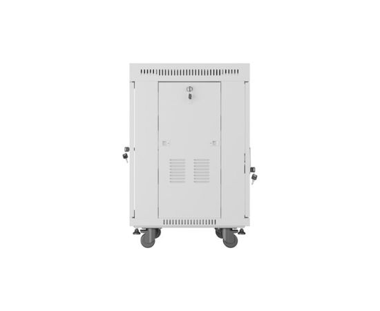 Lanberg Rack cabinet 19" free-standing 15U/600x600 (flat pack) with glass door, LCD FF01-6615-12SL Grey