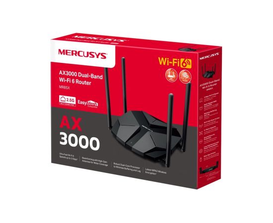 Mercusys MR85X AX3000 Dual-Band Wi-Fi 6 Router Mercusys