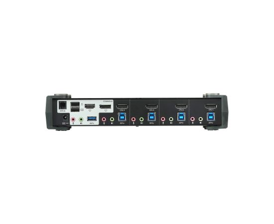 Aten 4-Port USB3.0 4K DisplayPort KVMP Switch with Built-in MST Hub CS1924M