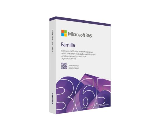 Microsoft M365 Family Subscription FY25H2 Online Product Key License 1 License Eurozone Downloadable NR 1 Year EP2-36894 ESD Программное обеспечение