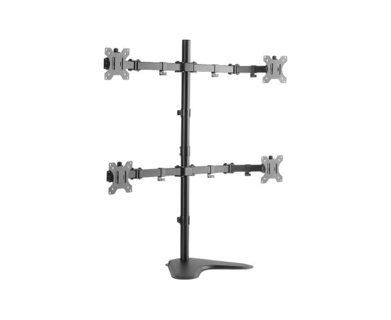 Logilink BP0046 Quad Monitor Desk Stand 13"-32'' Logilink Desk Mount BP0046 13-32 " Maximum weight (capacity) Carrying capacity of each arm: Max. 8 kg  kg Black