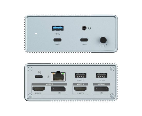 Hyper HyperDrive GEN2 12-in-1 USB-C Docking Station Ethernet LAN (RJ-45) ports 1 HDMI ports quantity 2