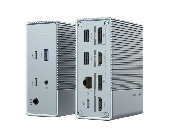 Hyper HyperDrive GEN2 12-in-1 USB-C Docking Station Ethernet LAN (RJ-45) ports 1 HDMI ports quantity 2