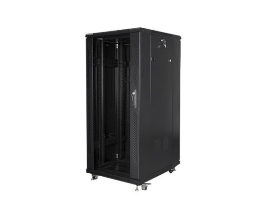 Lanberg Rack cabinet 19" free-standing 27U/600x800 (flat pack) FF01-6827-12B Black