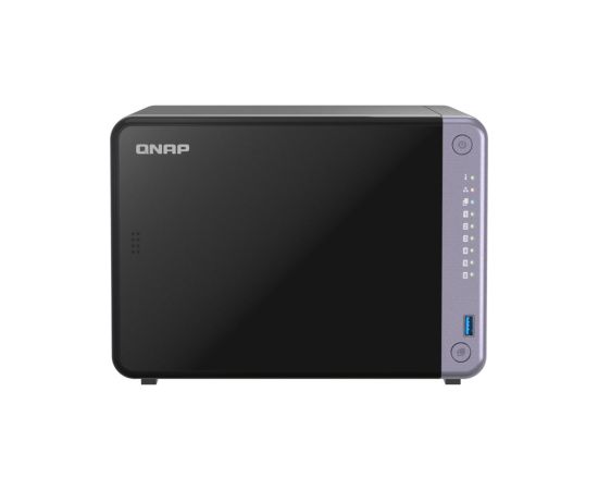 QNAP Cost-effective 6-bay 10GbE NAS TS-632X-4G Alpine AL524 Processor frequency 2 GHz 4 GB DDR4 SODIMM 120W adapter (12VDC), 100-240VAC