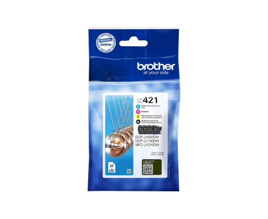 Brother LC421VALDR Ink Cartridges Black, cyan, magenta, yellow