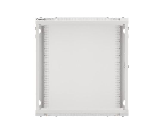 Lanberg Rack cabinet 19" wall-mount 12U/600x600 for self-assembly with metal door (flat pack) WF01-6612-00S Grey