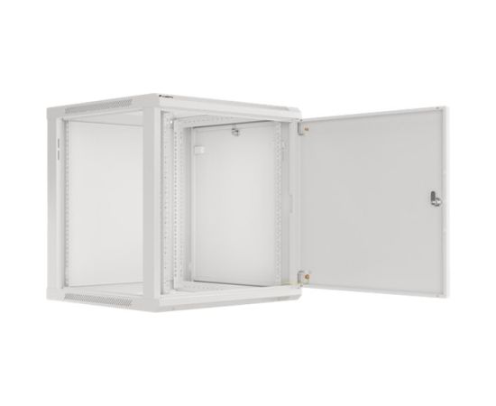 Lanberg Rack cabinet 19" wall-mount 12U/600x600 for self-assembly with metal door (flat pack) WF01-6612-00S Grey