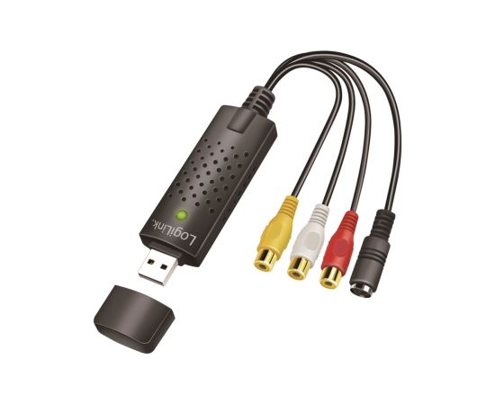 Logilink USB 2.0 A/V grabber, USB-A/M to 3x RCA + Mini-DIN 5/F, Windows 11 VG0030A