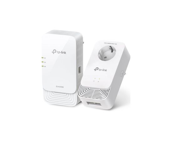 TP-LINK G.hn2400 Powerline AX1800 Wi-Fi 6 Kit PGW2440 KIT 1428 Mbit/s 802.11ax Range Extender