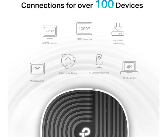 Tp-link AC1900 Whole Home Mesh Wi-Fi System Deco S7 (1-pack) 802.11ac 10/100/1000 Mbit/s Ethernet LAN (RJ-45) ports 1 Mesh Support Yes MU-MiMO Yes No mobile broadband Wireless Routers