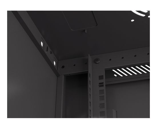 Lanberg Rack cabinet 19" wall-mount 9U/600x450 with perforated door (flat pack) WF01-6409-23B Black