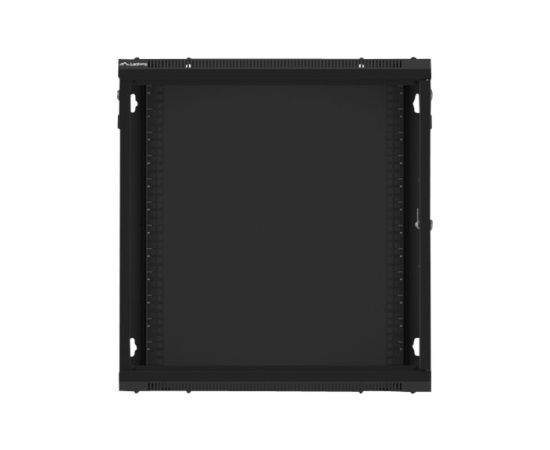 Lanberg Rack cabinet 19" wall-mount 12U/600x600 for self-assembly with metal door (flat pack) WF01-6612-00B Black